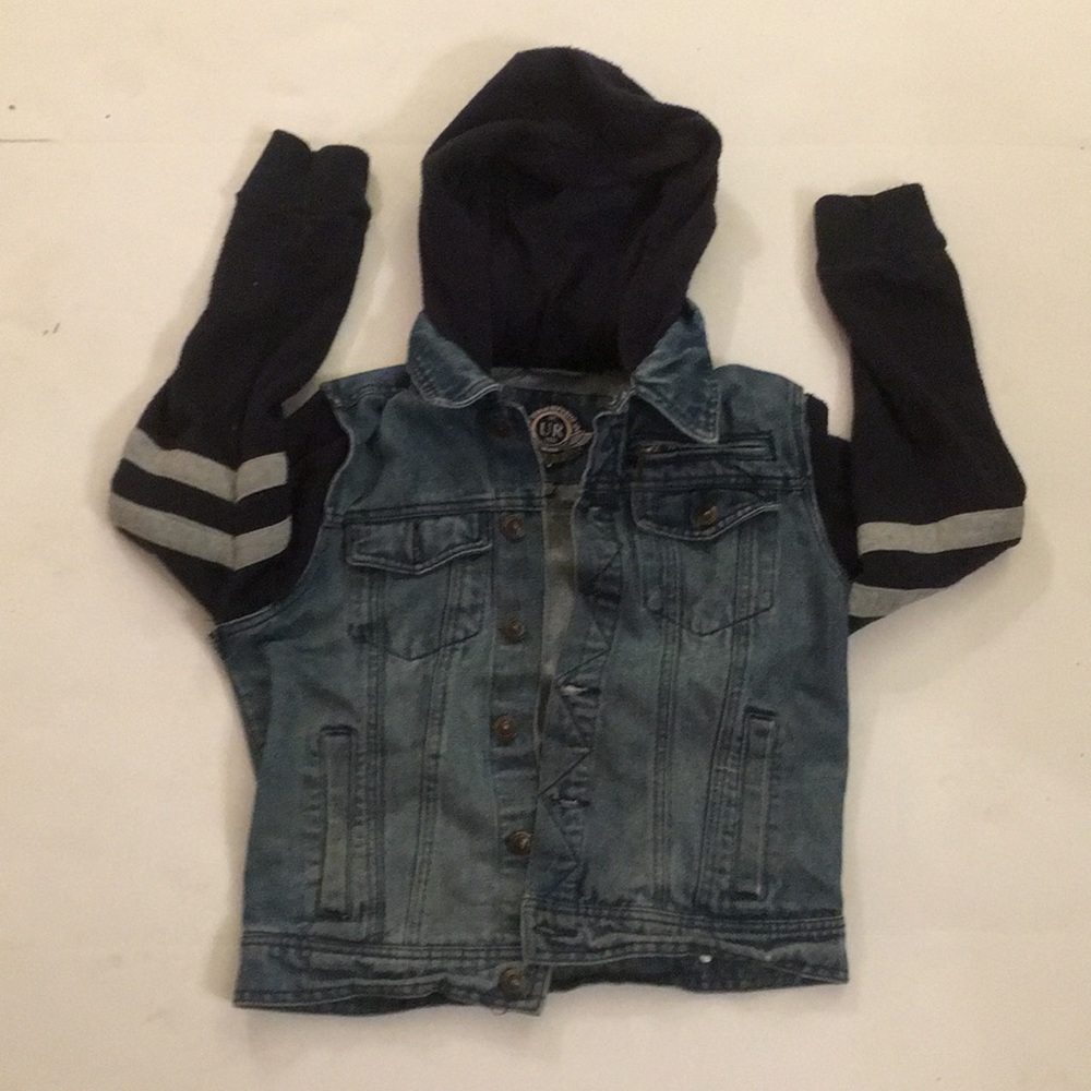 Hooded jean jacket